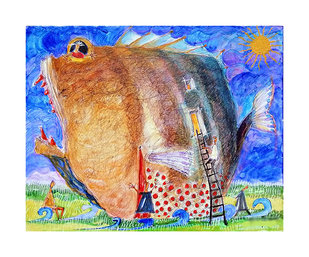 Fine Art Giclèe Pino Procopio - Piazza pesce