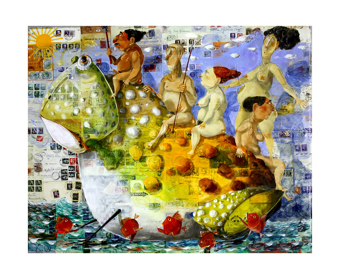 Fine Art Giclèe Pino Procopio - Ratto delle Sabine cm 41x50