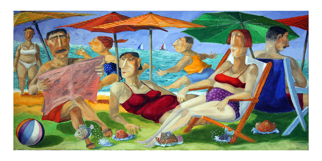 Fine Art Giclèe Pino Procopio - Vacanze al mare