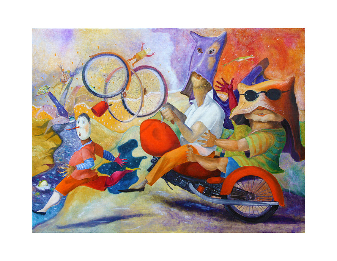 Fine Art Giclèe Pino Procopio - L'inseguimento