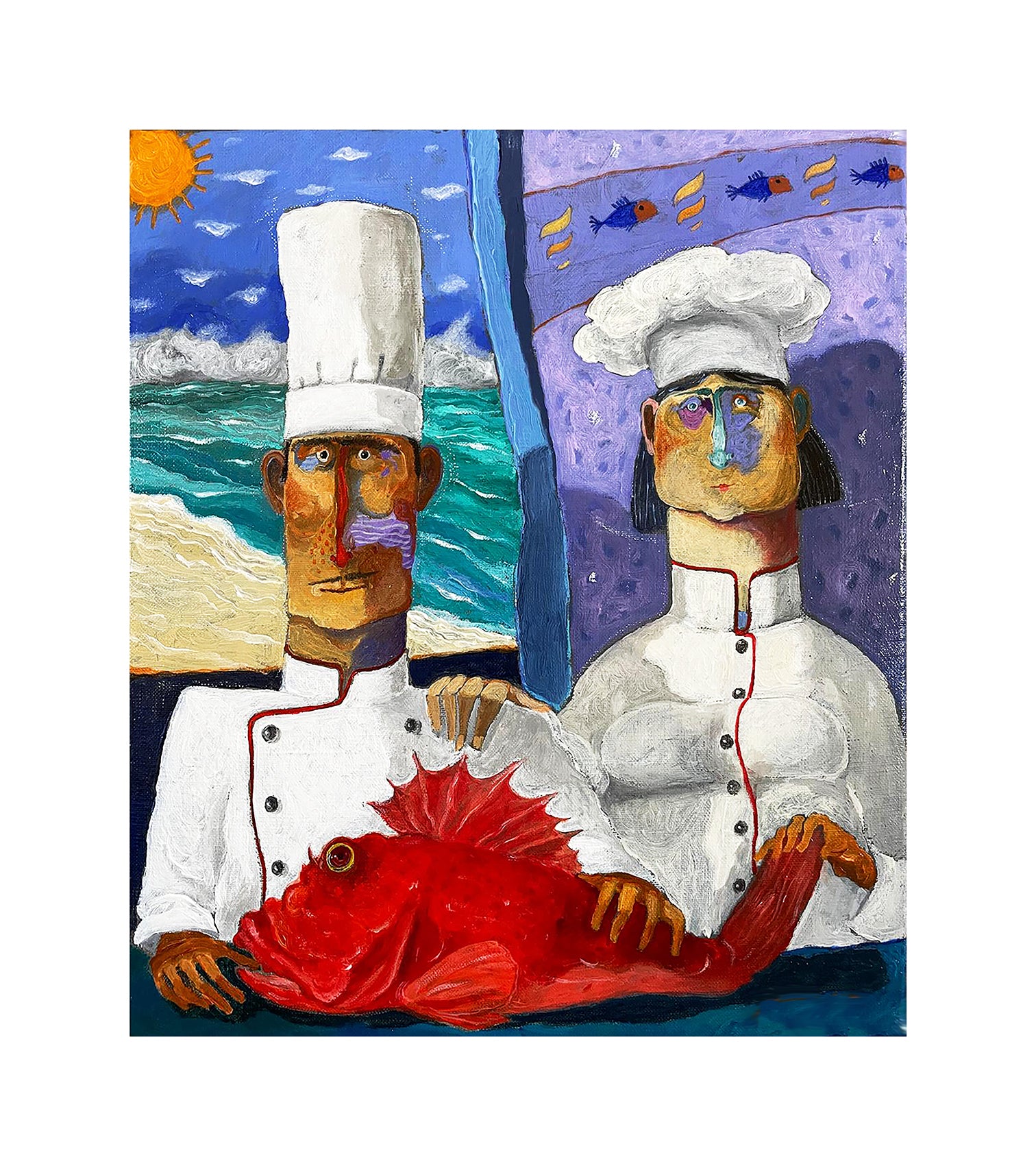 Fine Art Giclèe Pino Procopio - I cuochi