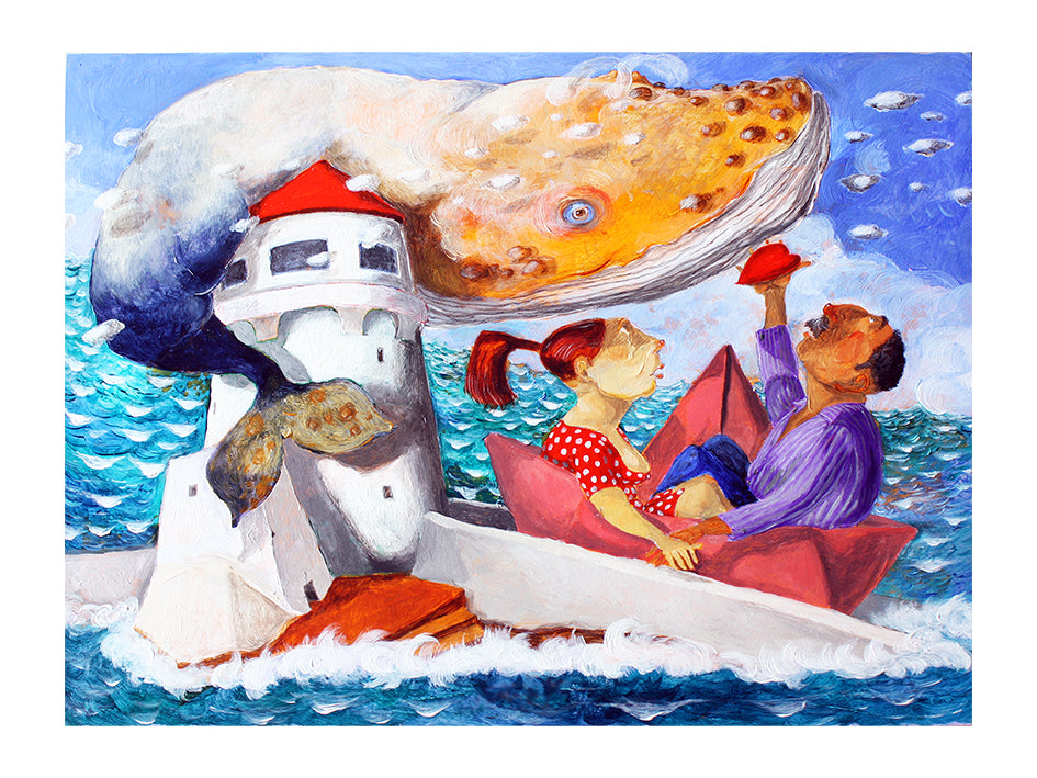 Fine Art Giclèe Pino Procopio - Incontro al faro